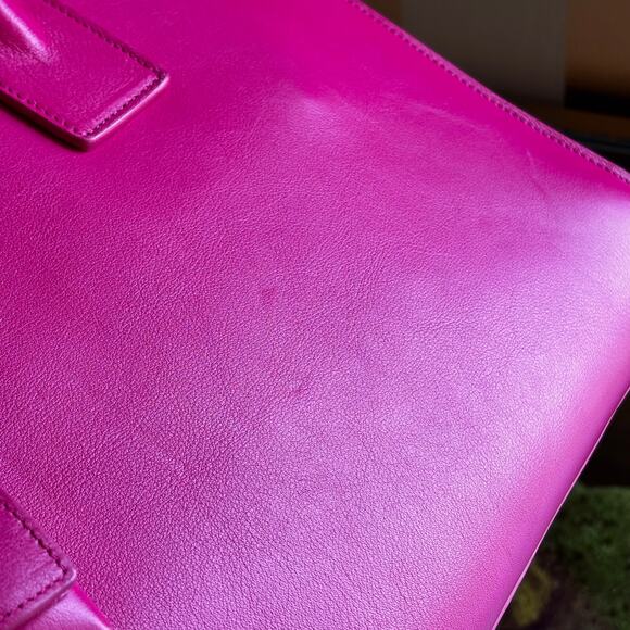 SAINT LAURENT Sac de Jour Small Pink Leather Tote Bag - Picture 16 of 16